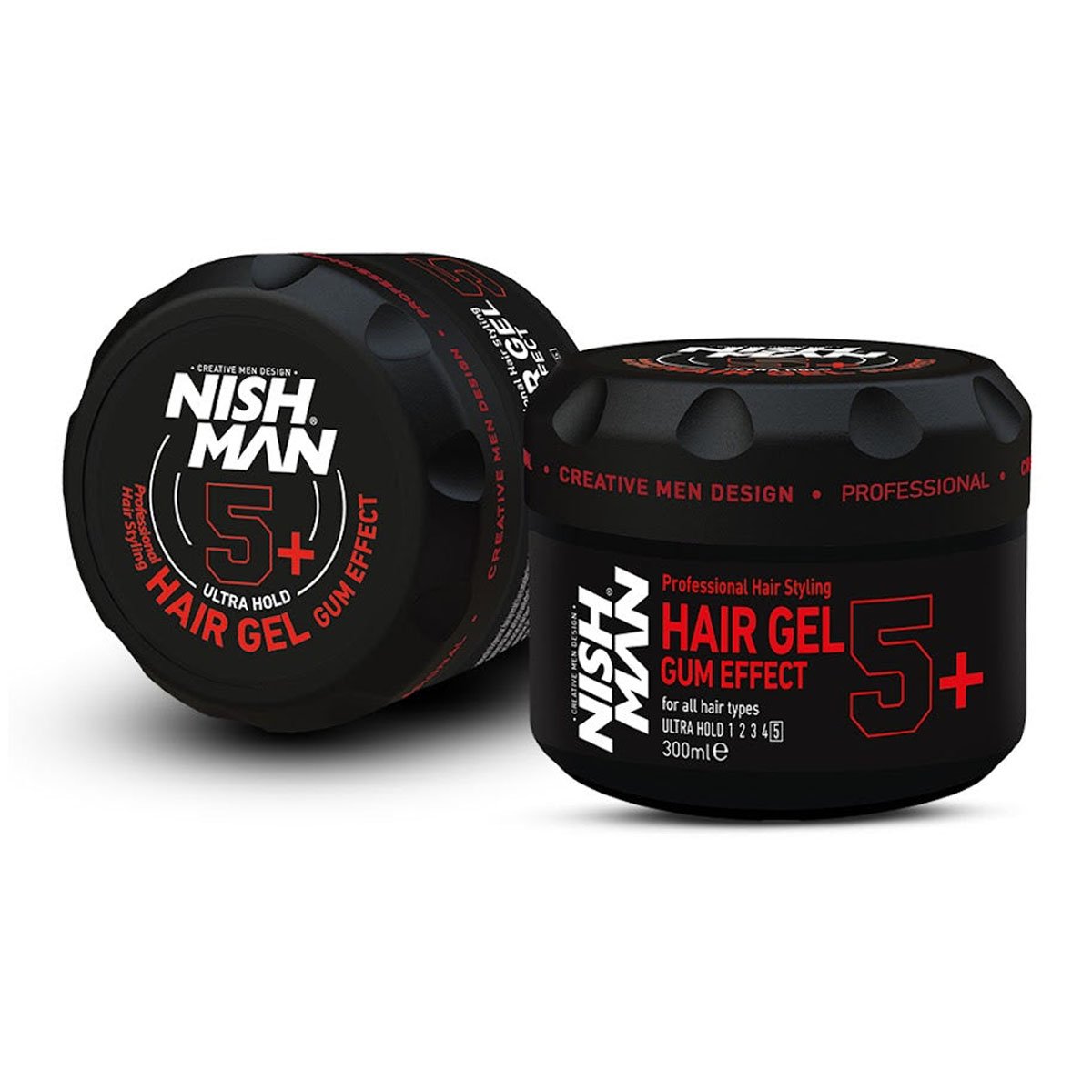 NISHMAN HAIR STYLING GEL GUM EFFECT 5+ 300ML